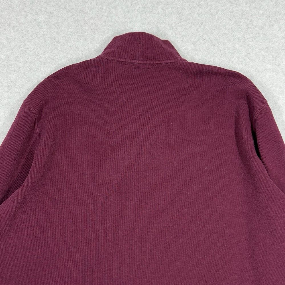 Polo by Ralph Lauren Burgundy Quarter Zip Sweater - Picture 9 of 12